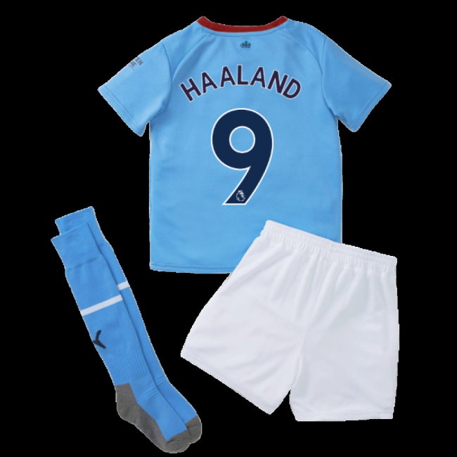 2022-2023 Man City Home Mini Kit (HAALAND 9)