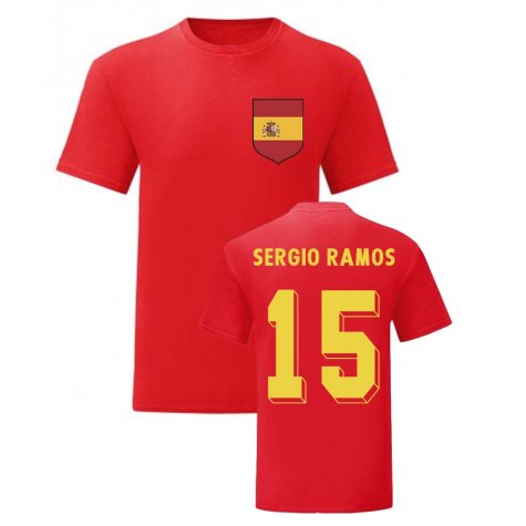 Sergio Ramos Spain National Hero Tee (Red)