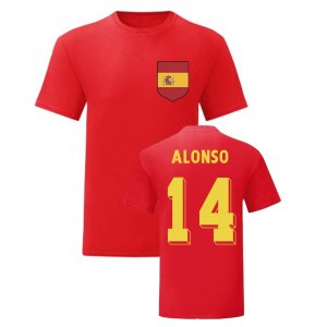 Xabi Alonso Spain National Hero Tee (Red)