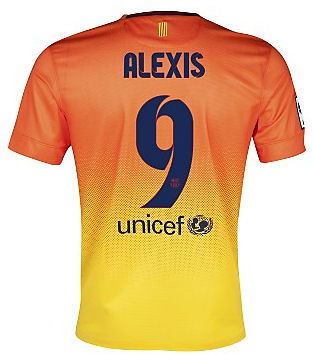2012-13 Barcelona Nike Away Shirt (Alexis 9)  2012-13 Barcelona Nike Away Shirt (Alexis 9)