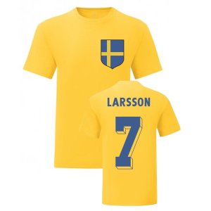 Henrik Larsson Sweden National Hero Tee (Yellow)