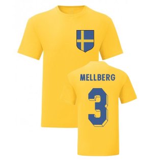 Olof Mellberg Sweden National Hero Tee (Yellow)