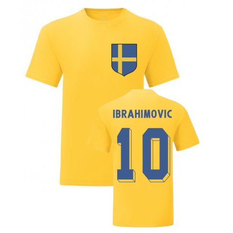 Zlatan Ibrahimovic Sweden National Hero Tee (Yellow)