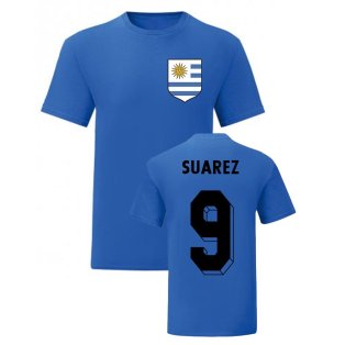 Luis Suarez Uruguay National Hero Tee (Blue)