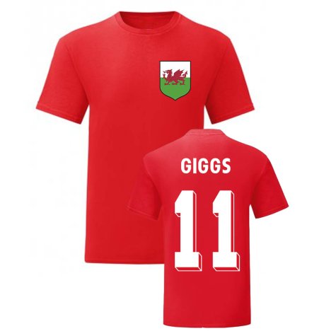 Ryan Giggs Wales National Hero Tee (Red)