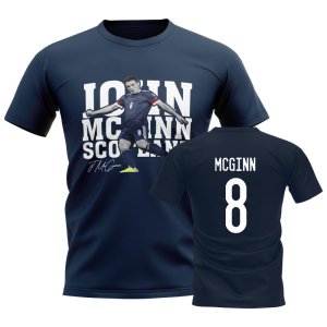 John McGinn Scotland Player Tee (Navy)