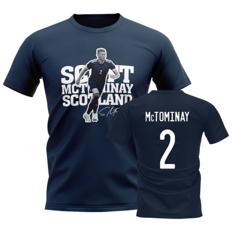 Scott McTominay Scotland Player Tee (Navy)