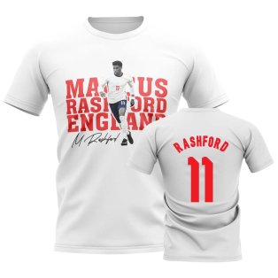 Marcus Rashford England Player Tee (White)