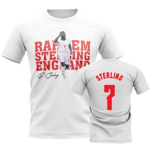 Raheem Sterling England Player Tee (White)