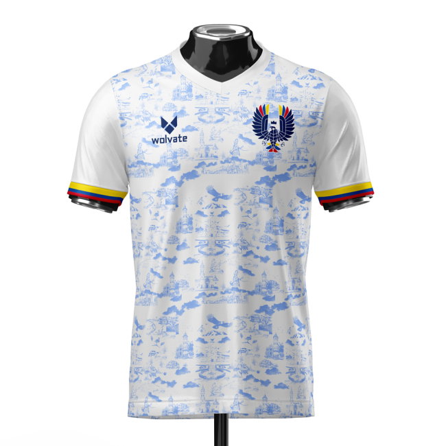 Ecuador DNA White Concept Football Jersey (Wolvate) Adult Short Sleeve