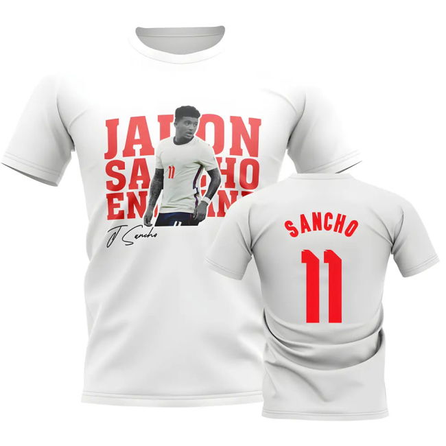 Jadon Sancho England Player Tee (White)