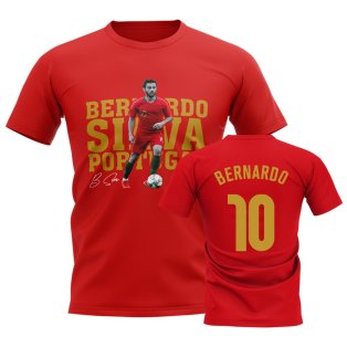 Bernardo Silva Portugal Player Tee (Red)
