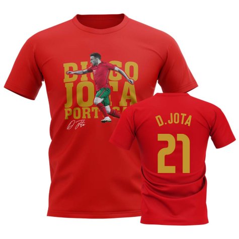 Diogo Jota Portugal Player Tee (Red)