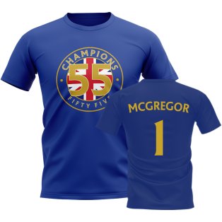 Allan McGregor 55 Times Champions T-Shirt (Blue)