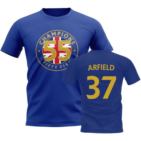 Scott Arfield 55 Times Champions T-Shirt (Blue)