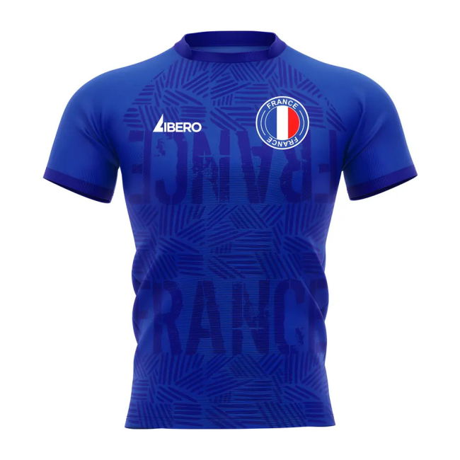 2025-2026 France Concept Home Rugby Shirt Adult Short Sleeve