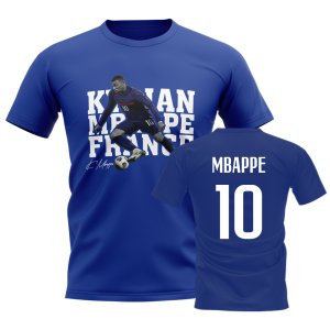 Kylian Mbappe France Player Tee (Blue)