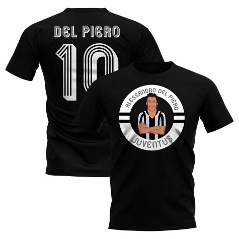 Alessandro Del Piero Illustration T-Shirt (Black)