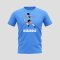 Diego Maradona Player T-Shirt (Sky Blue)