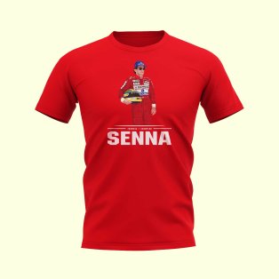 Ayrton Senna Driver T-Shirt (Red)