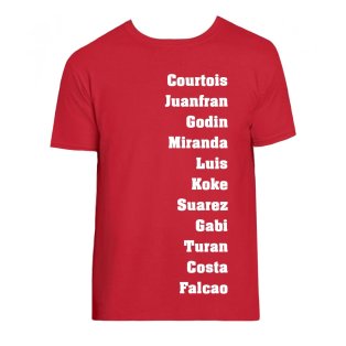Madrid Favourite XI Tee (Red)