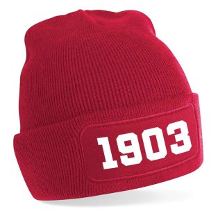 Aberdeen 1903 Football Beanie Hat (Red)