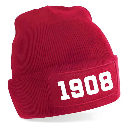 Rotterdam 1908 Football Beanie Hat (Red)