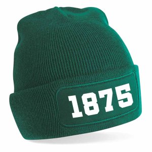Edinburgh 1875 Football Beanie Hat (Green)