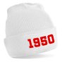 Lyon 1950 Football Beanie Hat (White)