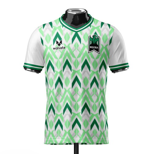 Nigeria DNA Green Concept Football Jersey (Wolvate) Adult Short Sleeve