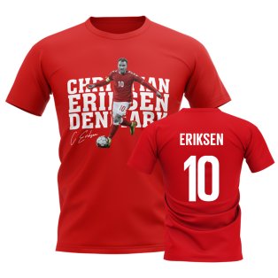 Christian Eriksen Denmark Player Tee (Red)