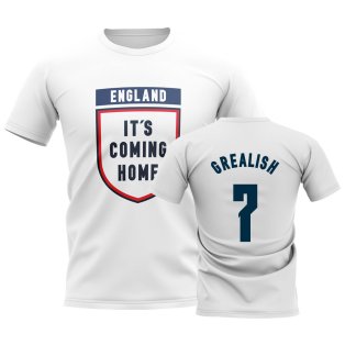 England Its Coming Home T-Shirt (Grealish 7) - White