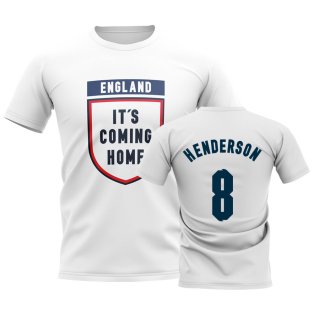 England Its Coming Home T-Shirt (Henderson 8) - White