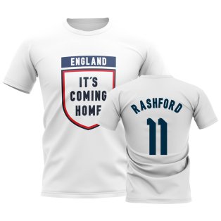 England Its Coming Home T-Shirt (Rashford 11) - White