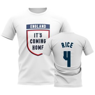 England Its Coming Home T-Shirt (Rice 4) - White