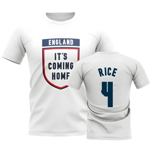 England Its Coming Home T-Shirt (Rice 4) - White