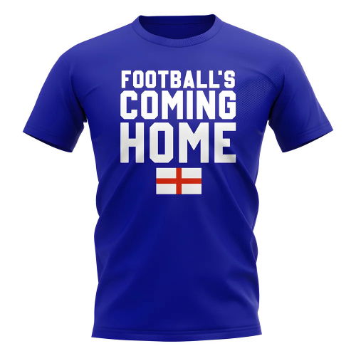 England Footballs Coming Home T-Shirt (Royal)