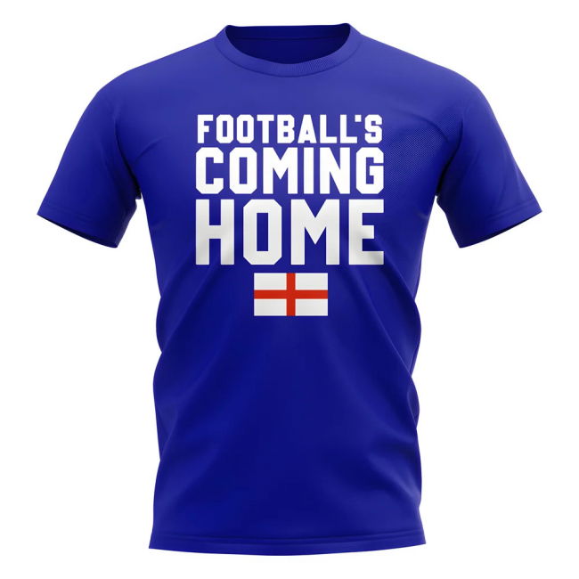 England Footballs Coming Home T-Shirt (Royal)