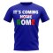 Italy Its Coming Rome T-Shirt (Royal)