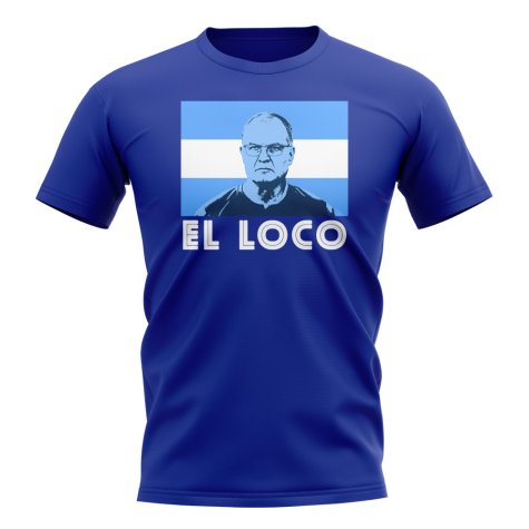 Marcelo Bielsa El Loco T-Shirt (Royal)