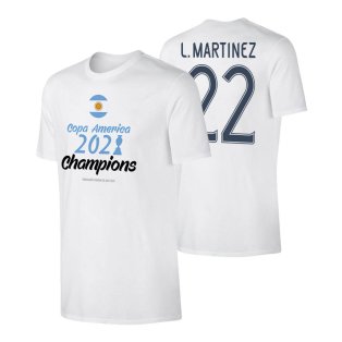 Argentina WINNERS T-Shirt (L. Martinez 22) White