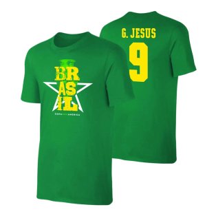 Brazil Qualifiers T-Shirt (G. Jesus 9) Green