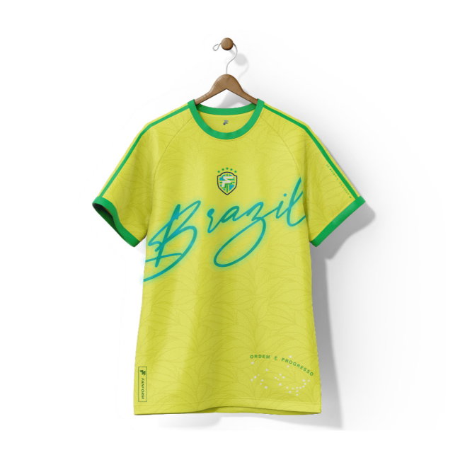 Brazil Selecao Home Supporter Jersey Kids Short Sleeve