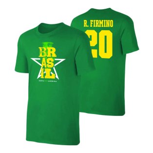 Brazil Qualifiers T-Shirt (R. Firmino 20) Green