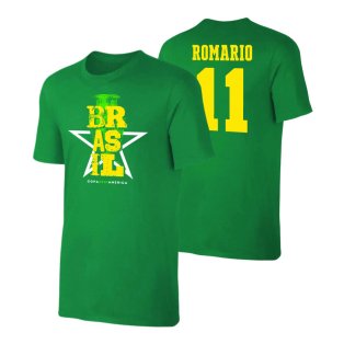 Brazil Qualifiers T-Shirt (Romario 11) Green