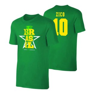 Brazil Qualifiers T-Shirt (Zico 10) Green
