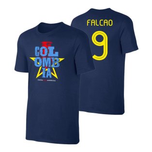 Colombia Qualifiers T-Shirt (Falcao 9) Dark Blue