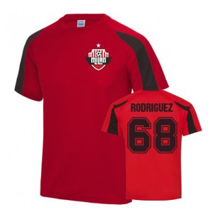 Ricardo Rodriguez AC Milan Sports Training Jersey (Red)