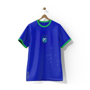 Brazil Selecao Away Supporter Jersey Kids Short Sleeve