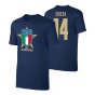 Italy Euro 2020 T-Shirt (Chiesa 14) Dark Blue